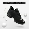 thumbnail image 4 of CERYTHRINA Women’s Jazz Shoes Lace up Zumba Platform Lightweight Split&nbsp;Sole&nbsp;Dance&nbsp;Sneakers Black 35, 4 of 8