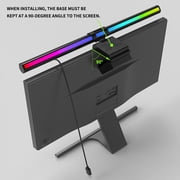 Monitor Light Bar, USB Eye-Care Dimmable Computer Lights Bar with RGB Backlight, Dual Light Reading Screen Lamp for Desk Office Home Game, 50 cm