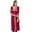 Maroon, variant on Bimba Georgette Maroon Straight Kurta Tunic Top Collar Neck 3/4 Sleeve Kurti