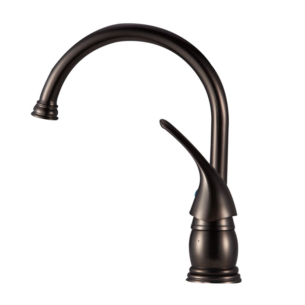 Dura Faucet Gooseneck Kitchen Faucet with Matching Side Sprayer for RVs - Venetian Bronze