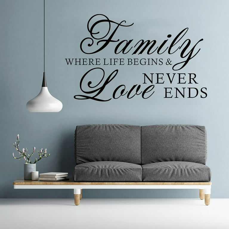 Home Is WhereWall Quote Decal