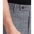 thumbnail image 3 of Men's Slim-Fit Plaid Performance Dress Pants Gray 32x30, 3 of 4