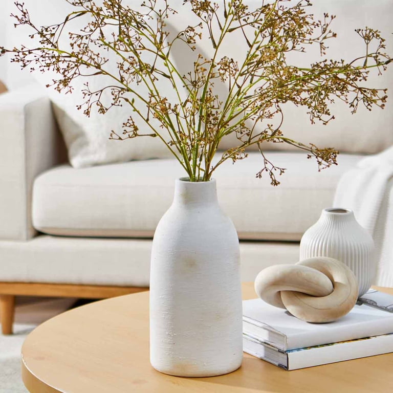 Better Homes & Gardens Brushed Wash Ceramic Vase, 12