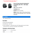 thumbnail image 2 of Front To Frame Sway Bar Bushing Kit - Compatible with 1978 - 1981 Buick Century 1979 1980, 2 of 2