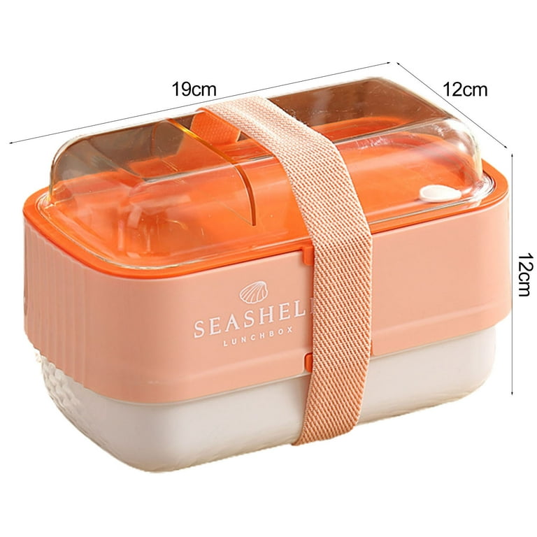 3-tier Microwaveable Lunch Box, Student-adult Divider Lunch Box With  Cutlery 1set