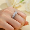 thumbnail image 7 of SFTING Wedding Rings for Women 2CT Princess Cut Engagement Rings Promise Stackable Sapphire Silver Plated Jewelry Anniversary Gift for Her Size 7, 7 of 7