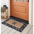 thumbnail image 2 of A1 Home Collections Rubber Coir Doormat Outdoor Entrance Floor Entryway Mat, Beige/Black, 23"x 38", 2 of 5