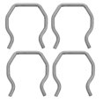thumbnail image 1 of SHISUYAN 4pcs Iron Fuel Injector Connector Clips Diesel Engine Fuel Plug Retainer Clamps Car Fuel Injector Connector Clamps Compactible For Ford Powerstroke, 1 of 8