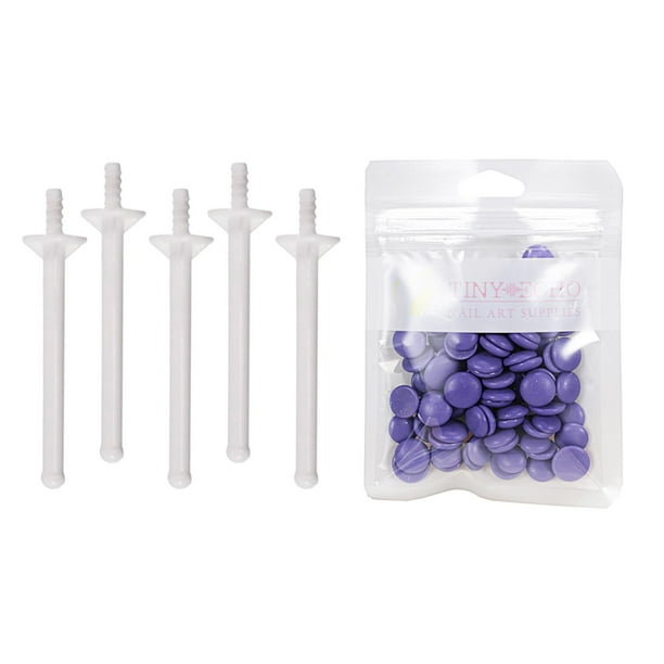 Kit de depilación nasal con cera Herramienta cosmética para depilar la nariz Recortador de vello nasal Lavanda