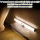 thumbnail image 4 of 1pc LED Motion Sensor Cabinet Light, Under Counter Closet Lighting, Wireless Magnetic USB Rechargeable Kitchen Night Lights, Battery Powered Operated Light For Wardrobe Closets Cabinet Cupboard Stair, 4 of 5
