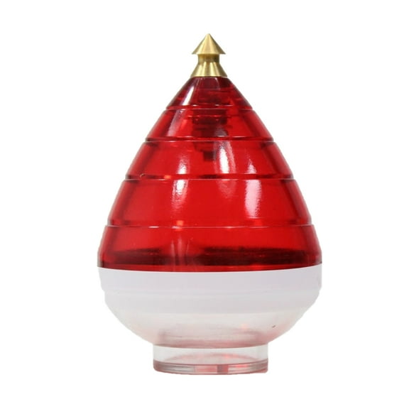 Spintastics Trompo Bearing Spintop, Beginner to Pro, [Red and Clear]