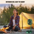 thumbnail image 5 of Portable Oscillating Standing Fan with Remote Controller, Foldable Desk Fan, Rechargeable Quiet USB Mini Folded Floor Fan, Pedestal Fans for Personal Bedroom Office Fishing Camping Travel, 5 of 5