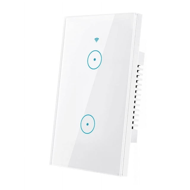 Interruptor de Luz Pared Inteligente Wifi 2 Vías Blanco