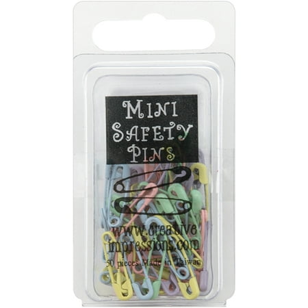 Mini Painted Safety Pins .75
