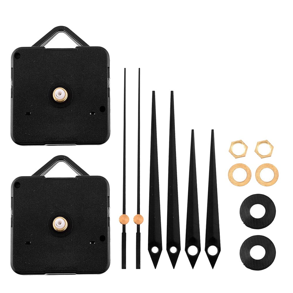 2X Silent DIY Quartz Movement Wall Clock Motor Mechanism Long Spindle