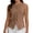 Coffee, variant on Tank Tops for Women Solid Color Cotton Linen Blazer Style Button Down Top Beach Vacations Sports and Fitness Social Gatherings