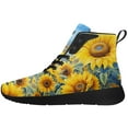 thumbnail image 3 of Aidianart Womens Sunflower High Top Sneakers High Top Shoes Size 14.5, 3 of 5