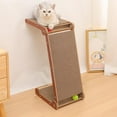 thumbnail image 4 of Rascador para gatos en forma de L, almohadilla para rascar de cartón, cama para gatos duradera plegable, rascador para gatos, garra para gatos, 4 of 7