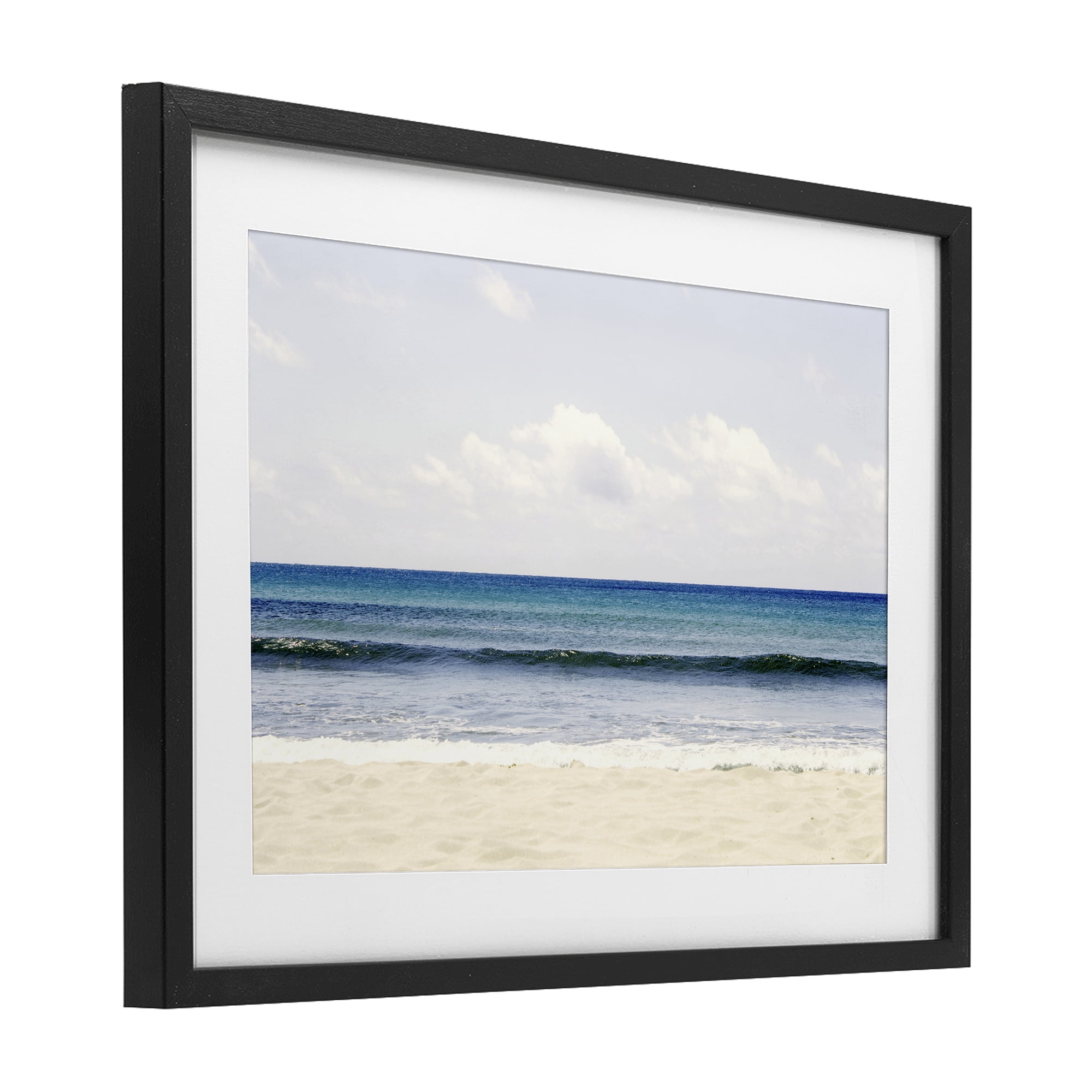 Stupell Industries Summer Seaside Escape Black Framed Print Under Glass, design by Gemma Bardot