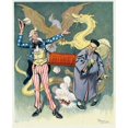 thumbnail image 2 of Louis Glackens 12x14 Black Ornate Wood Framed Double Matted Museum Art Print Titled: Joined Together (1913), 2 of 5