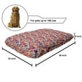 thumbnail image 2 of Flower Pet Bed, Chaotic Design Modernistic Floral Pattern with Abstract Bird Spring Garden, Chew Resistant Pad for Dogs and Cats Cushion with Removable Cover, 24" x 39", Multicolor, by Ambesonne, 2 of 4