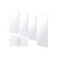 thumbnail image 1 of Raspador De Pastel Acrílico Transparente Claro Multifuncional Pastel Contorno Peine Borde Glaseado Más Suave Para El Hogar Cocina Hornear Clase Postre Tienda 6 Uds Vogacara HA021706-00, 1 of 6