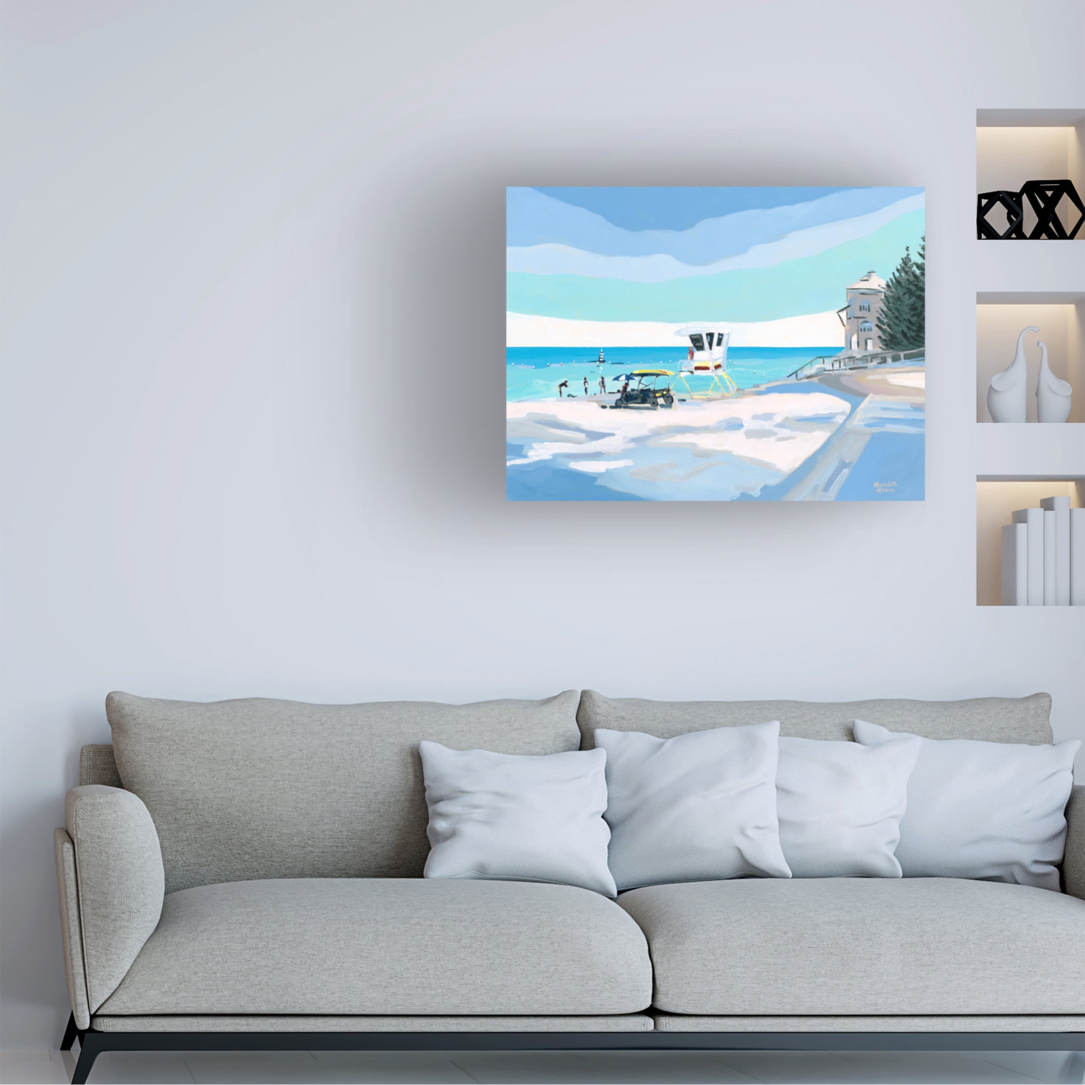 Canvas Wall Art - Meredith Howse 'Cottesloe Beach' Wall Art for Living Room, Bedroom, or Office Décor by Trademark Fine Art - 24 x 18 Inches