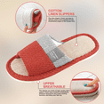 thumbnail image 2 of Takfox Women's Slippers Breathable Casual Slide Anti-Slip, Orange and Red, 7/8, 2 of 9