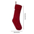 thumbnail image 6 of KGJQ Knitted Christmas Socks 20 Inch Cable Knit Christmas Stockings Soft Acrylic Fabric Holiday Decor for Fireplace Tree Double-sided Knitted for Family, 6 of 8
