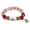 Highland Cow, variant on Crystal Ceramic Blessings Bracelet Inspirational Elastic Charm Beads Bracelet For Strength Hope And Joy Jewelry Gifts For Women Mom Friends (Cardinal)
