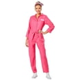 thumbnail image 2 of Women's Barbie Movie Pink Jumpsuit Costume, 2 of 3