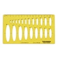 thumbnail image 1 of Traceease Geometric Drafting Ellipse Template Drawing Stencil, Designing Template Measuring Ruler, 1 of 6