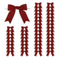 thumbnail image 1 of Meseey 50 Pzas Lazos de Cinta Grosgrain a Cuadros Rojos y Negros de 7.5 cm, 1 of 8