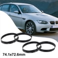 thumbnail image 2 of Easy Installation Hub Centering Rings 74 1mm x 72 6mm for Wheel Spacer, 2 of 3