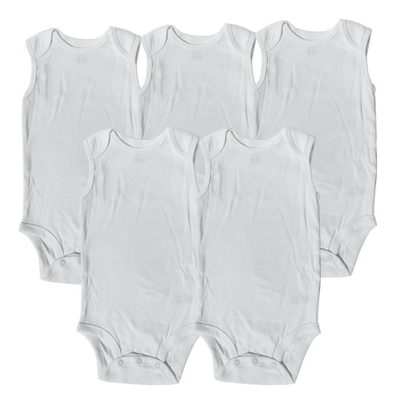 Kit de 5 Pañaleros Body S/Manga para Niño Bebe Unisex Dara Baby  Beb003