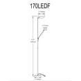 thumbnail image 3 of Dainolite Mother & Son LED Floor Lamp, Black Finish, 3 of 6