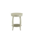 thumbnail image 2 of Wooden Accent Table With Antique White Finish - Open Shelf And Round Legged Leg Style, 2 of 2