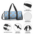 thumbnail image 4 of KLL Cute Cartoon Corgi Duffle Bag For Men Women Sport Gym Fitness Tote Travel Training Workout Basketball Football Weekender, 4 of 6