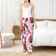 thumbnail image 5 of Pajama Pants Women, pink makeup Sweatpants Soft Sleep Lounge Pants, Casual PJ Bottoms Pants with Pockets, 5 of 5