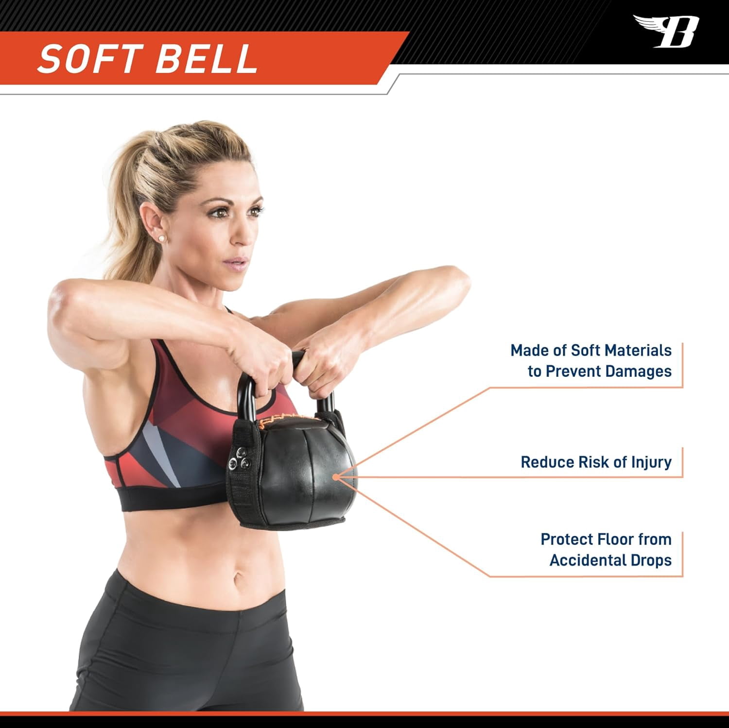 Bionic Body, 25lb Soft Kettlebell, Single