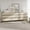 Beige, variant on 6-Drawer Wood Dresser with Concealed Handles & Metal Base, Modern Chest of Drawers for Bedroom, Living Room, Brown