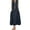 Dark Blue, variant on ZANZEA Women Sleeveless O Neck Loose Tank Dress Side Pocket Casual Party Midi Dresses