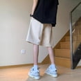 thumbnail image 5 of Pantalones cortos con estampado de letras de ropa de calle Y2K de verano para hombre, pantalones cortos deportivos de hip hop para gimnasio, bermudas holgadas informales americanas 2023 para hombre, 5 of 5