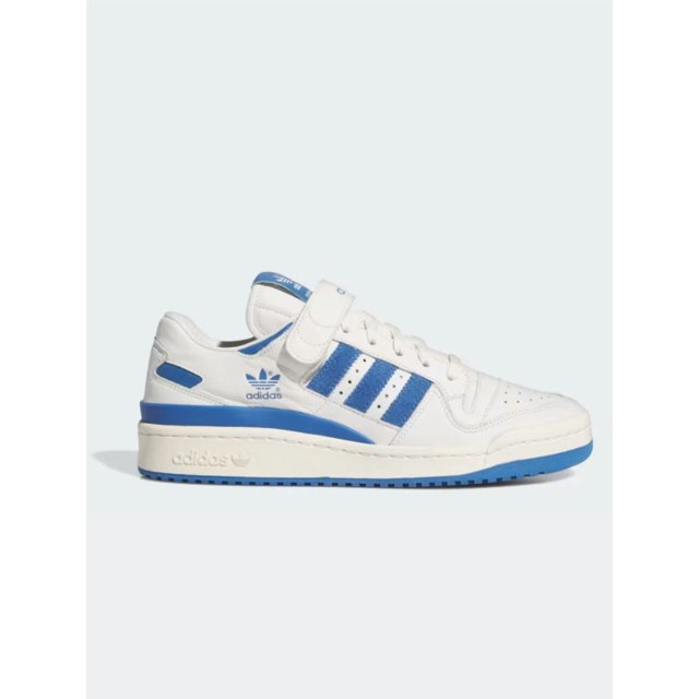 US Men's Sizes 9-11 Forum 84 Low Goat Skin White Trace Royal Shoes JI4658
