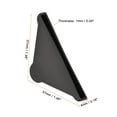 thumbnail image 2 of Uxcell PP Corner Protector Triangle 37x4mm for Ceramic Tiles, Glass, Metal Sheets Black Pack of 50, 2 of 6
