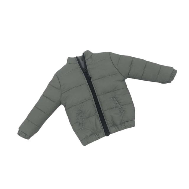 Chaqueta de plumón para muñeca de 12 pulgadas Vogacara Gris 12,3 cm
