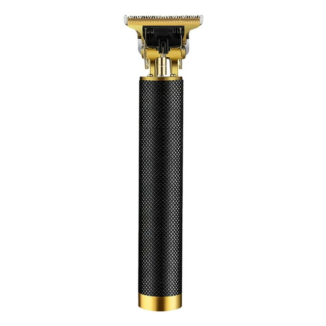 Vogacara Cortadora de pelo recargable por USB para hombre, máquina para cortar cabello con pantalla LCD, herramienta de estilismo para corte de Juegos de afeitado Asiento de oro negro