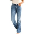 thumbnail image 4 of Womens High Waist Straight Bootcut Jeans Vintage Stretchy Classic Jeans, 4 of 6