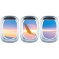 thumbnail image 2 of 3 Hojas de Calcomanías Creativas Simuladas para Ventanas de Aviones PENGJTMXG, 2 of 5