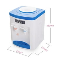 Top Loading Water Cooler Dispenser, 5-Gallon 110V Top Loading Countertop Water Cooler Dispenser, Electric Hot and Cold Dispenser, PP Shell White